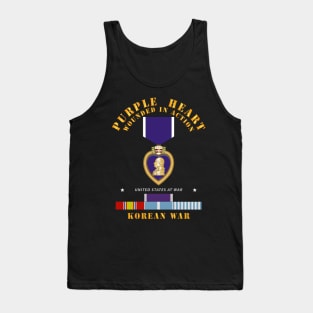 Purple Heart - WIA w Korean War  w Purple Heart Tank Top